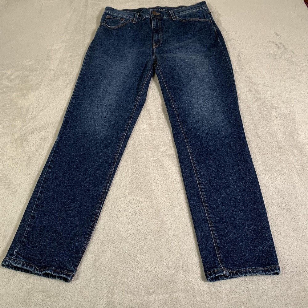 Mott & Bow Mom Jeans Womens 32x28 Blue Medium Wash High Rise Stretch Denim
